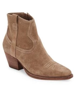 Dolce Vita Silma Bootie In Truffle Suede 12 Dolce Vita Silma Bootie In Truffle Suede