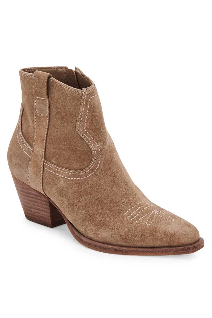 Dolce Vita Silma Bootie In Truffle Suede 3 Dolce Vita Silma Bootie In Truffle Suede