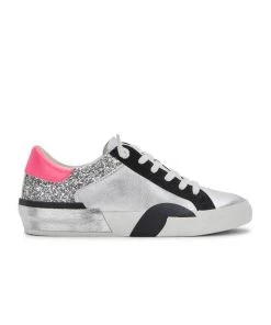 MILK MONEY Sales 11 Dolce Vita Zina Sneaker In Silver Leather