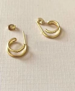 ShopLaluv Double Hoop 14k Gold Vermeil Earrings New Arrivals 5 ShopLaluv Double Hoop 14k Gold Vermeil Earrings New Arrivals