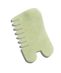 Earth Harbor Naturals Island Jade Gemstone Massaging Comb + Gua Sha New Arrivals