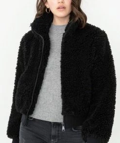 Love Tree Ellie Teddy Bomber Jacket