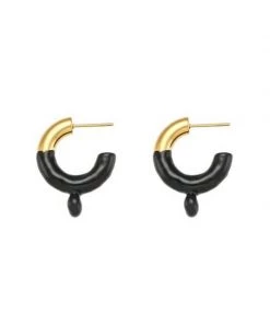 MILK MONEY - DropShip Enamel Dipped Thick Hoop Earrings New Arrivals