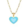 MILK MONEY - DropShip Enamel Heart Charm Necklace