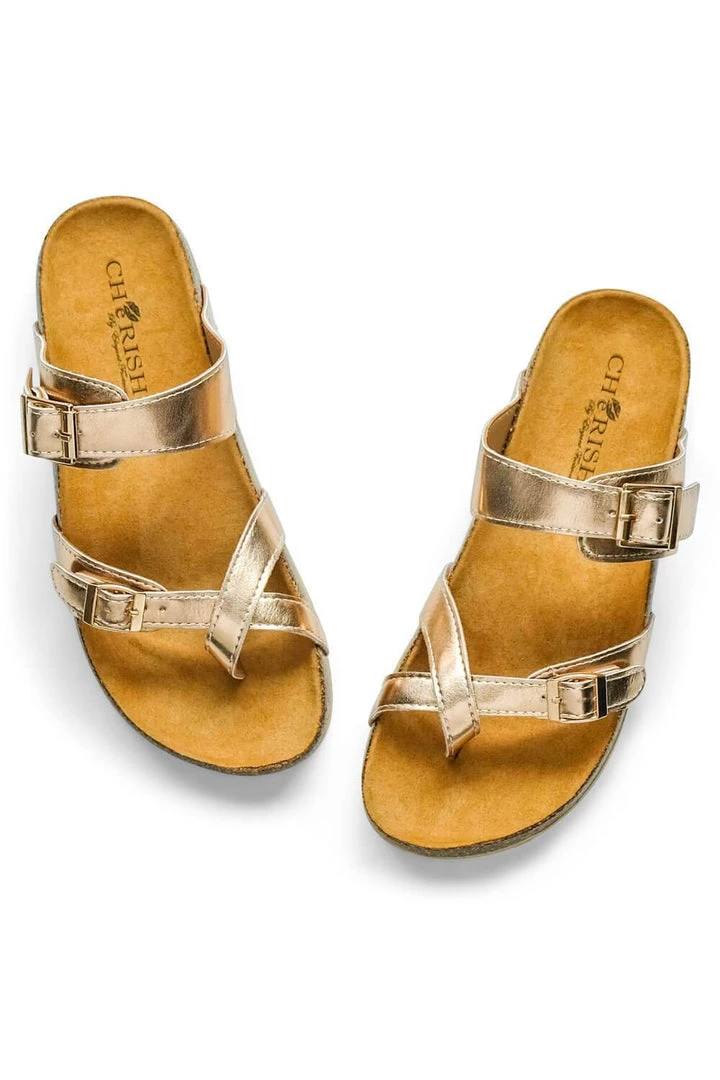 MILK MONEY Criss Cross Strap Sandals 1 MILK MONEY Criss Cross Strap Sandals