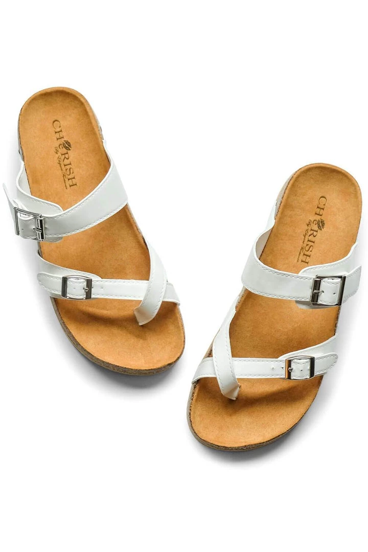 MILK MONEY Criss Cross Strap Sandals 2 MILK MONEY Criss Cross Strap Sandals