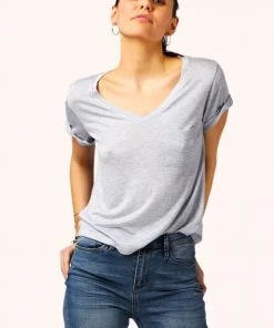 Color Thread By Tresics Everyday Slim Boyfriend V-Neck Tee Clothing