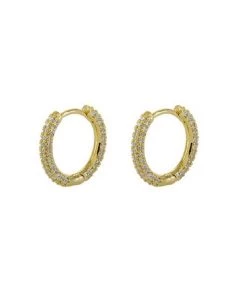 Montana New Arrivals Everyday Thin Pavé Huggie Hoop Earrings