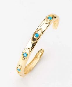 Nakamol Evil Eye Thin Cuff New Arrivals