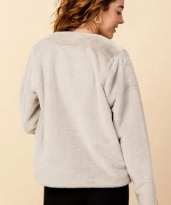 Hyfve Faux Fur Crew Neck Jacket Clothing 6 Hyfve Faux Fur Crew Neck Jacket Clothing