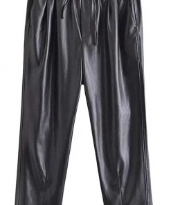 MILK MONEY - DropShip Faux Leather Jogger Trousers New Arrivals