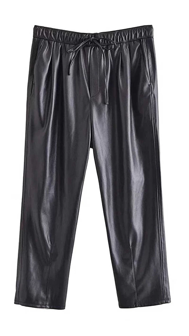 MILK MONEY - DropShip Faux Leather Jogger Trousers New Arrivals 2 MILK MONEY - DropShip Faux Leather Jogger Trousers New Arrivals