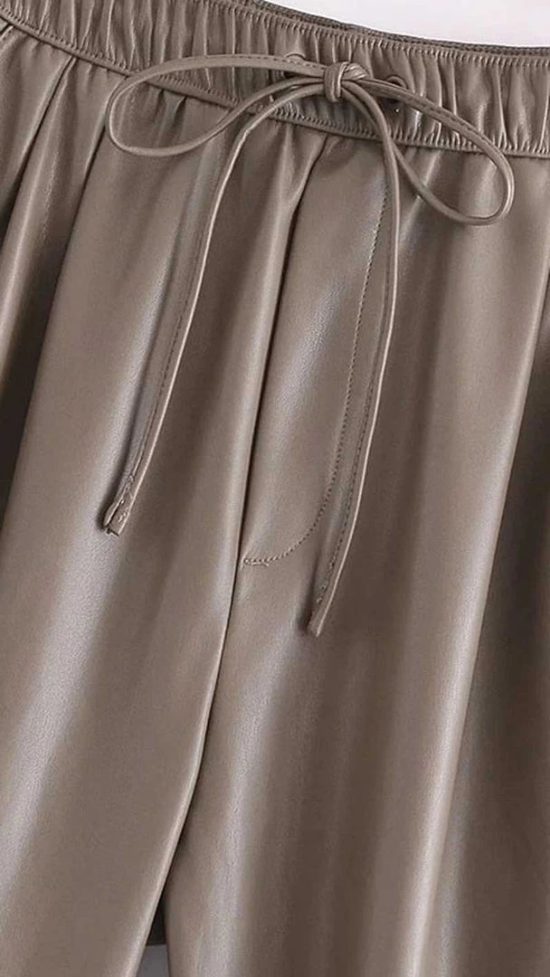 MILK MONEY - DropShip Faux Leather Jogger Trousers New Arrivals 5 MILK MONEY - DropShip Faux Leather Jogger Trousers New Arrivals