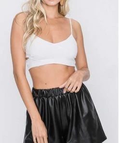Heimish Faux Leather Shorts