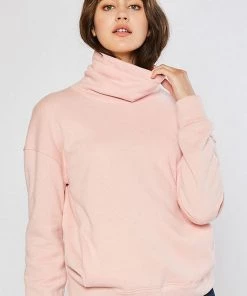 Reflex Fleece Turtleneck Sweatshirt With Thumb Cut Out New Arrivals