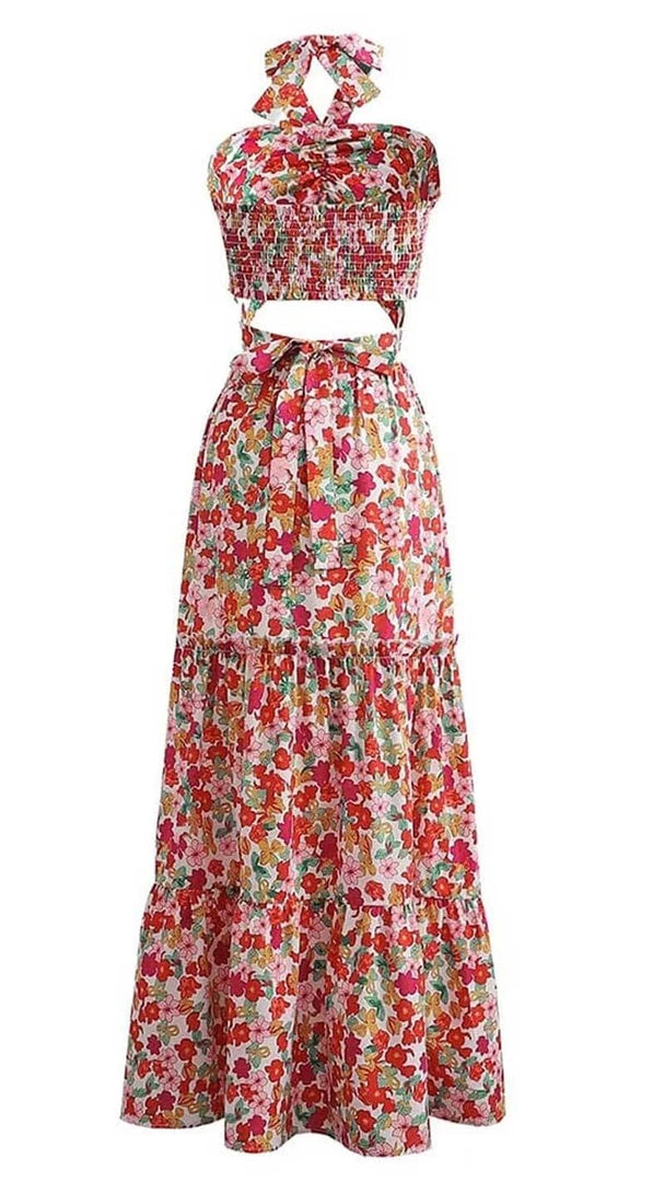 MILK MONEY - DropShip New Arrivals Floral Cropped Halter And Skirt Set 5 MILK MONEY - DropShip New Arrivals Floral Cropped Halter And Skirt Set