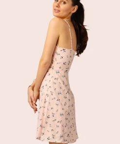 Promesa Floral Lace Up Mini Dress New Arrivals