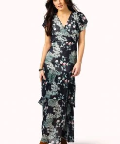 Promesa Ruffle Floral Maxi Dress Clothing
