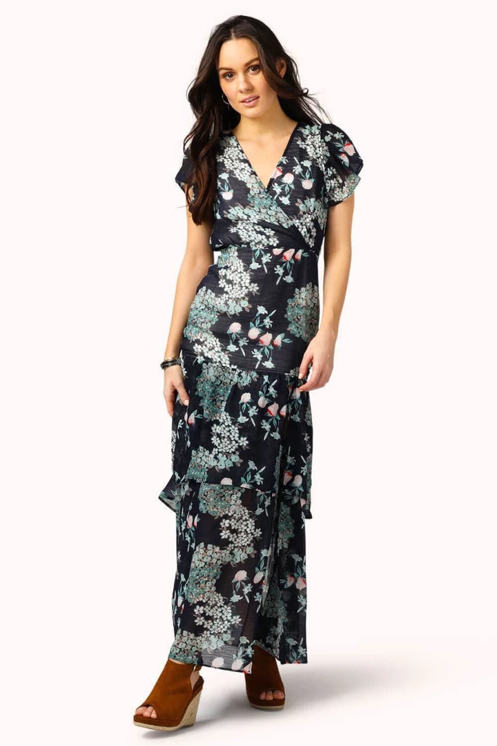 Promesa Ruffle Floral Maxi Dress Clothing 1 Promesa Ruffle Floral Maxi Dress Clothing