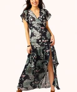 Promesa Ruffle Floral Maxi Dress Clothing