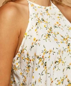 Heart & Hips Floral Print Halter Top New Arrivals