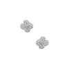 Volpe Flowering Clover Pavé Stud Earrings New Arrivals