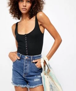 Free People CRVY Vintage High-Rise Shorts New Arrivals