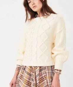 Free People Dream Cable Crew Sweater New Arrivals