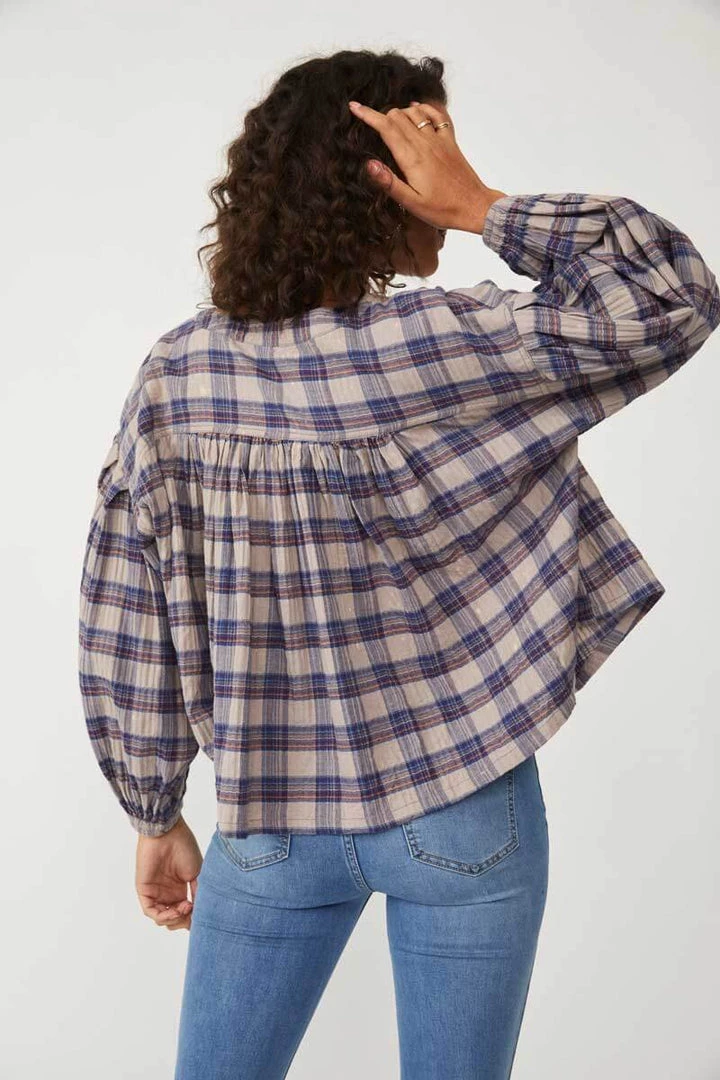 New Arrivals Free People Jessi Plaid Top 4 New Arrivals Free People Jessi Plaid Top