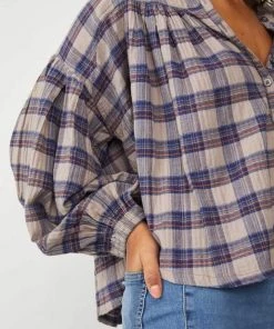 New Arrivals Free People Jessi Plaid Top