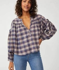 New Arrivals Free People Jessi Plaid Top
