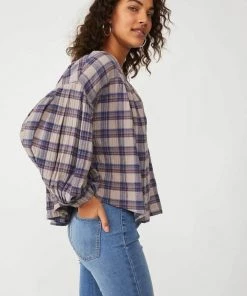 New Arrivals Free People Jessi Plaid Top 6 New Arrivals Free People Jessi Plaid Top