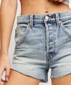 Free People Taliesin Cut Off Denim Shorts