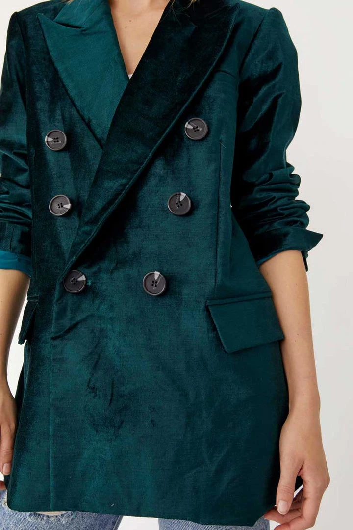 Free People Velvet Ashby Blazer 3 Free People Velvet Ashby Blazer