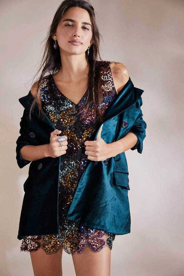 Free People Velvet Ashby Blazer 2 Free People Velvet Ashby Blazer