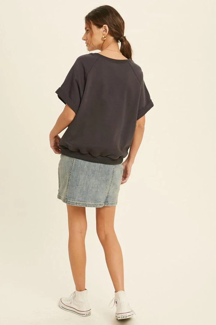 Wishlist New Arrivals French Terry Raglan Top 6 Wishlist New Arrivals French Terry Raglan Top