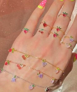 MILK MONEY - DropShip Fruit Charm Chain Bracelet New Arrivals