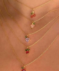 MILK MONEY - DropShip Fruit Charm Layering Necklace