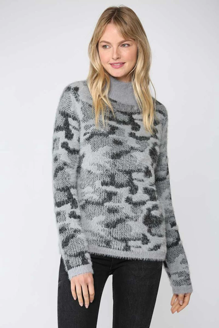 Fate New Arrivals Fuzzy Leopard Knit Pullover Sweater 2 Fate New Arrivals Fuzzy Leopard Knit Pullover Sweater