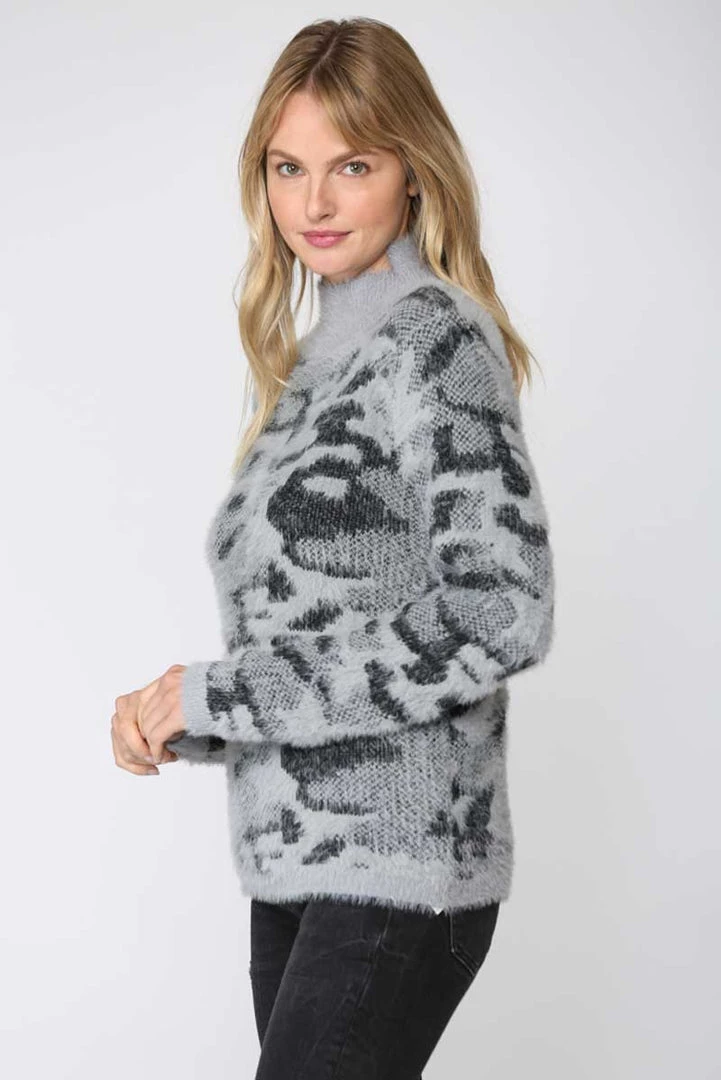 Fate New Arrivals Fuzzy Leopard Knit Pullover Sweater 5 Fate New Arrivals Fuzzy Leopard Knit Pullover Sweater