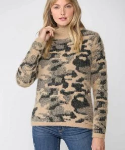 Fate New Arrivals Fuzzy Leopard Knit Pullover Sweater 9 Fate New Arrivals Fuzzy Leopard Knit Pullover Sweater