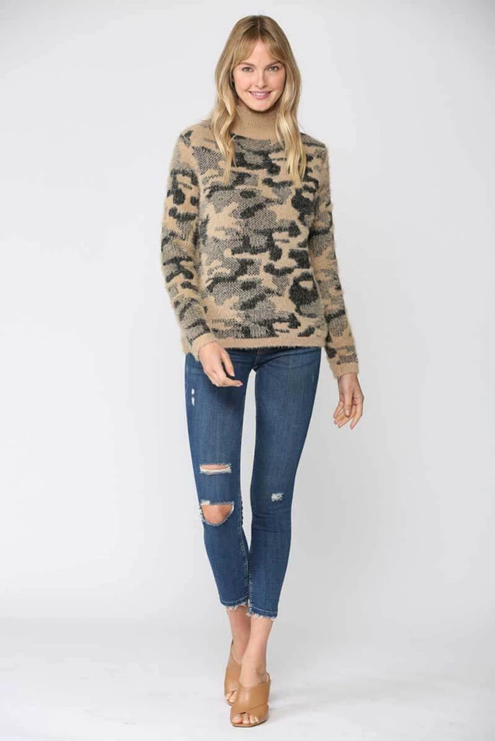 Fate New Arrivals Fuzzy Leopard Knit Pullover Sweater 7 Fate New Arrivals Fuzzy Leopard Knit Pullover Sweater