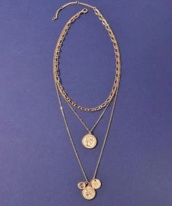 Merveille New Arrivals Gabby Coin Layering Necklace