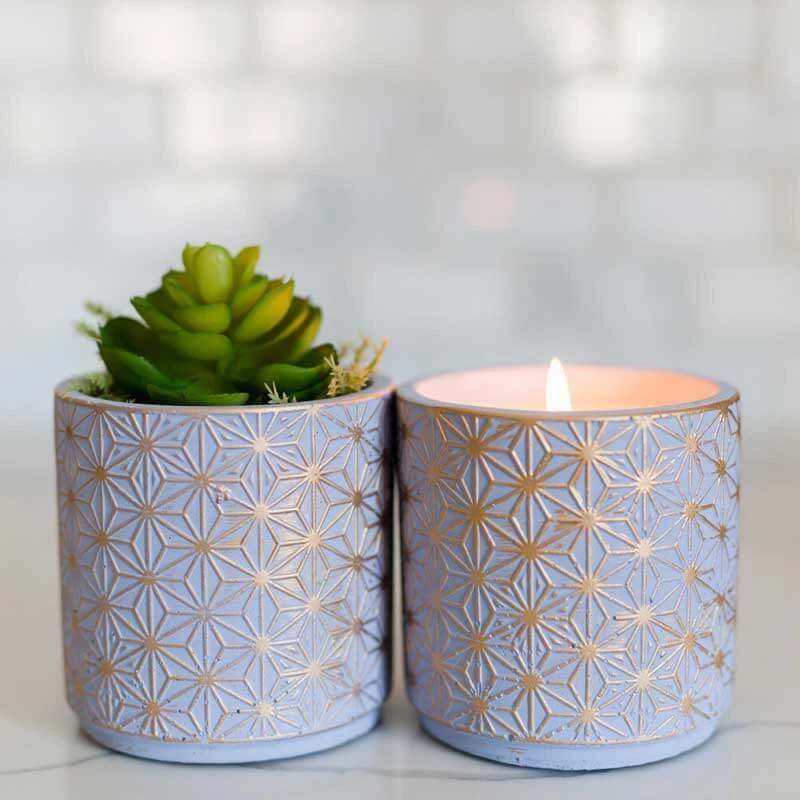 Soy Essentials LLC Garden Terrace Lavender Fields Concrete Candle 2 Soy Essentials LLC Garden Terrace Lavender Fields Concrete Candle