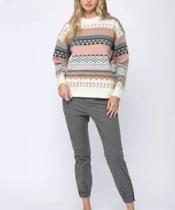 Fate Geometric Knit Sweater New Arrivals