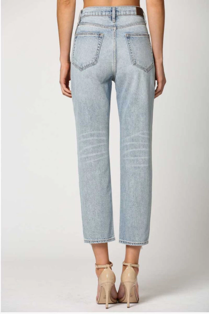 New Arrivals HIDDEN Light Wash Distressed High Waist Straight Jean 4 New Arrivals HIDDEN Light Wash Distressed High Waist Straight Jean