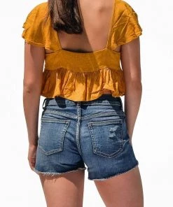 Hyfve Clothing Hallie Ruffle Crop Top