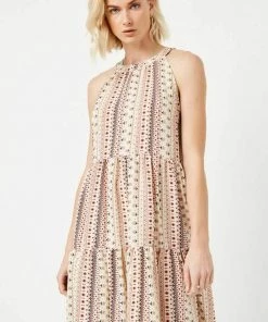 Hayden Halter Floral Stripe Mini Dress