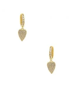 Hippie Chic By OP Heart Huggie Earrings