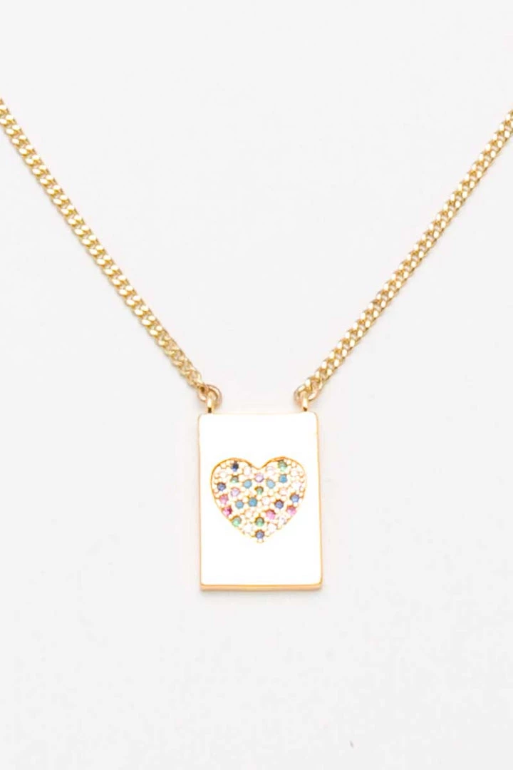 Nakamol Heart Pavé Dog Tag Charm Necklace New Arrivals 1 Nakamol Heart Pavé Dog Tag Charm Necklace New Arrivals